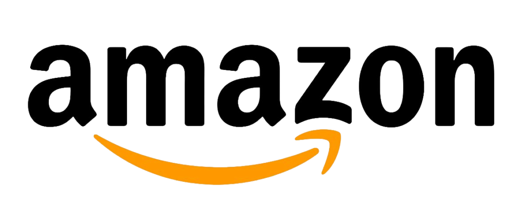 Amazon official logo with black text and orange curved arrow smile from A to Z on white background