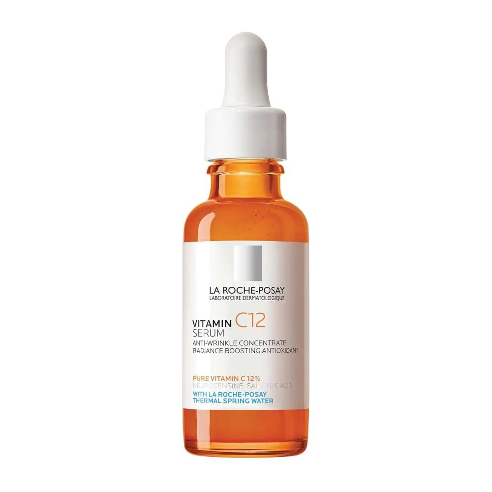 La Roche-Posay Vitamin C12 Pure Serum orange dropper bottle anti-wrinkle radiance boosting antioxidant concentrate